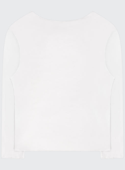 Feather LS Shirt Optic White - M120810HYB